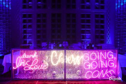 Bar and Signage — After Party decor — Alila Diwa Goa
